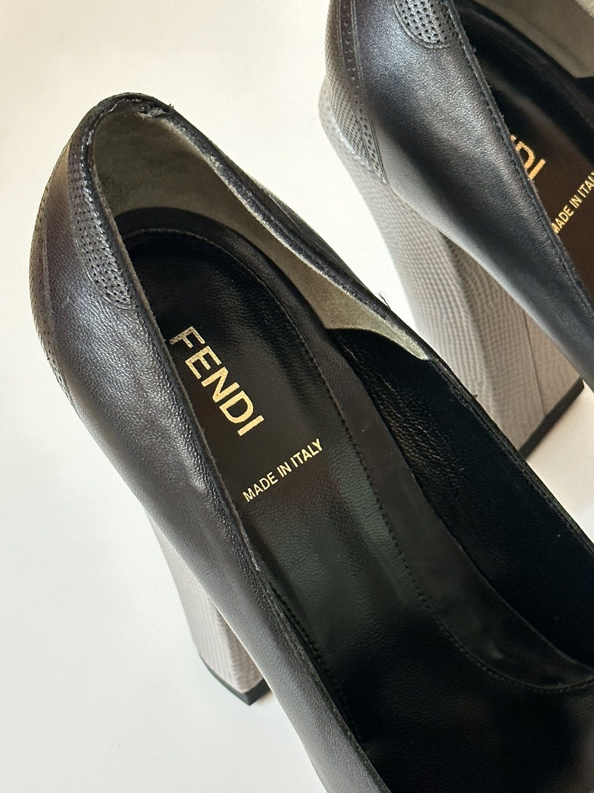 Fendi × Vintage *sz41* FENDI Platform Loafer Heels Size US 11 / IT 41 - 6 Thumbnail