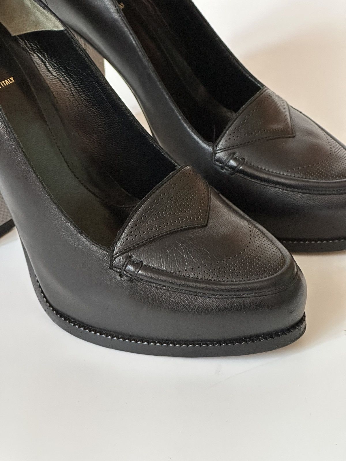 Fendi × Vintage *sz41* FENDI Platform Loafer Heels Size US 11 / IT 41 - 5 Thumbnail