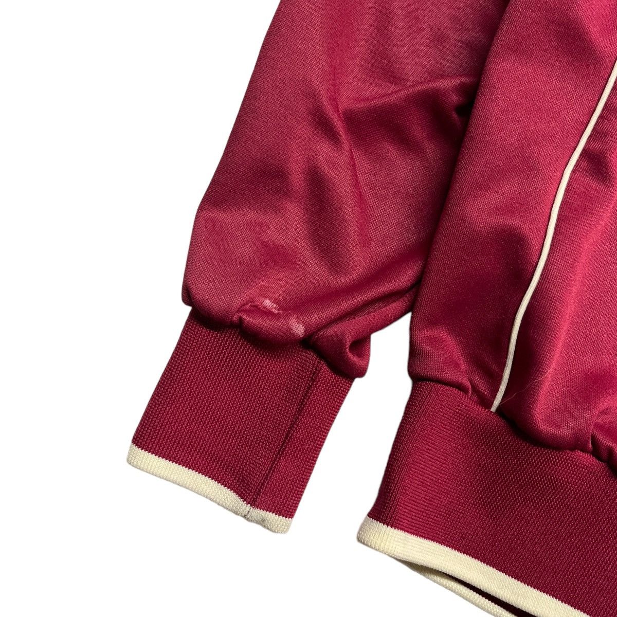 Nike × Vintage 80s Nike Burgundy Track Jacket Size L / US 10 / IT 46 - 4 Thumbnail