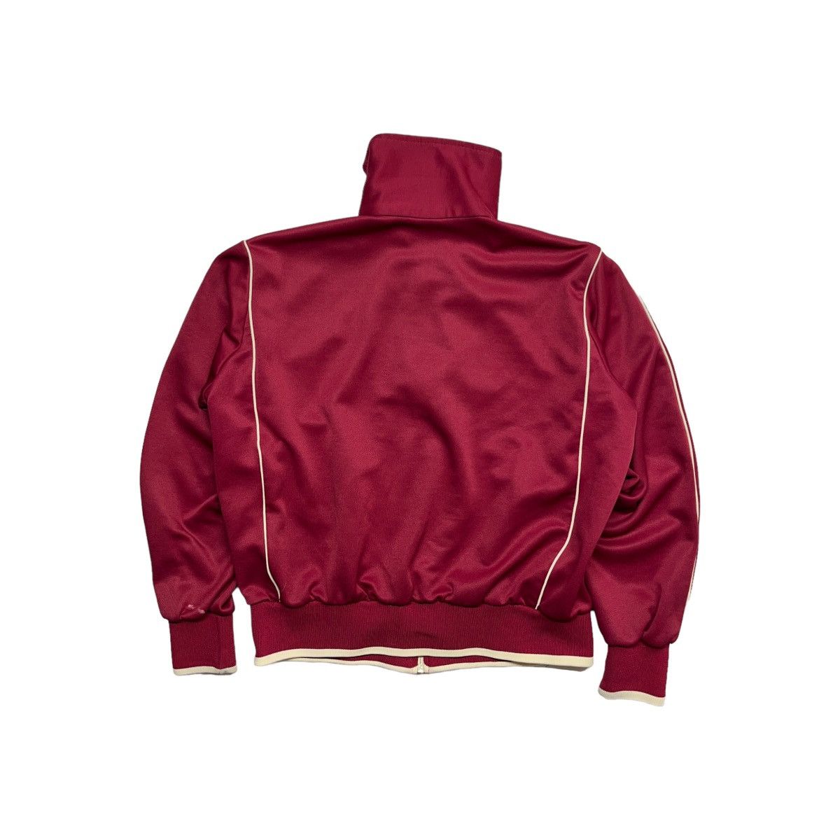Nike × Vintage 80s Nike Burgundy Track Jacket Size L / US 10 / IT 46 - 3 Thumbnail