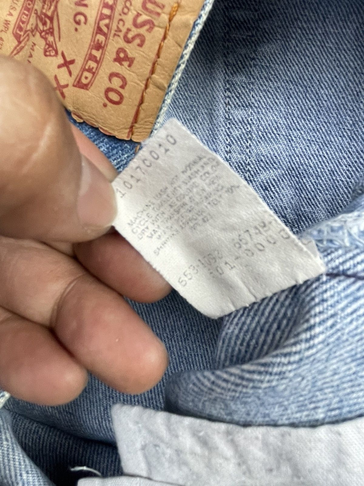 Levi's × Vintage Vintage 1993 Levis 501XX e Faded Denim Size US 31 - 15 Thumbnail