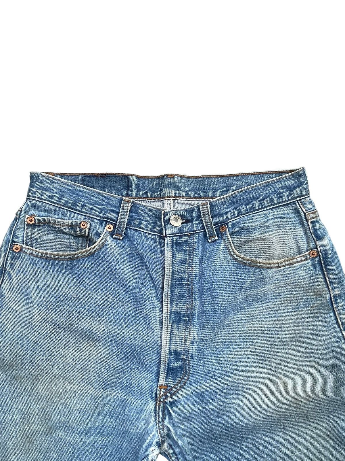 Levi's × Vintage Vintage 1993 Levis 501XX e Faded Denim Size US 31 - 8 Thumbnail