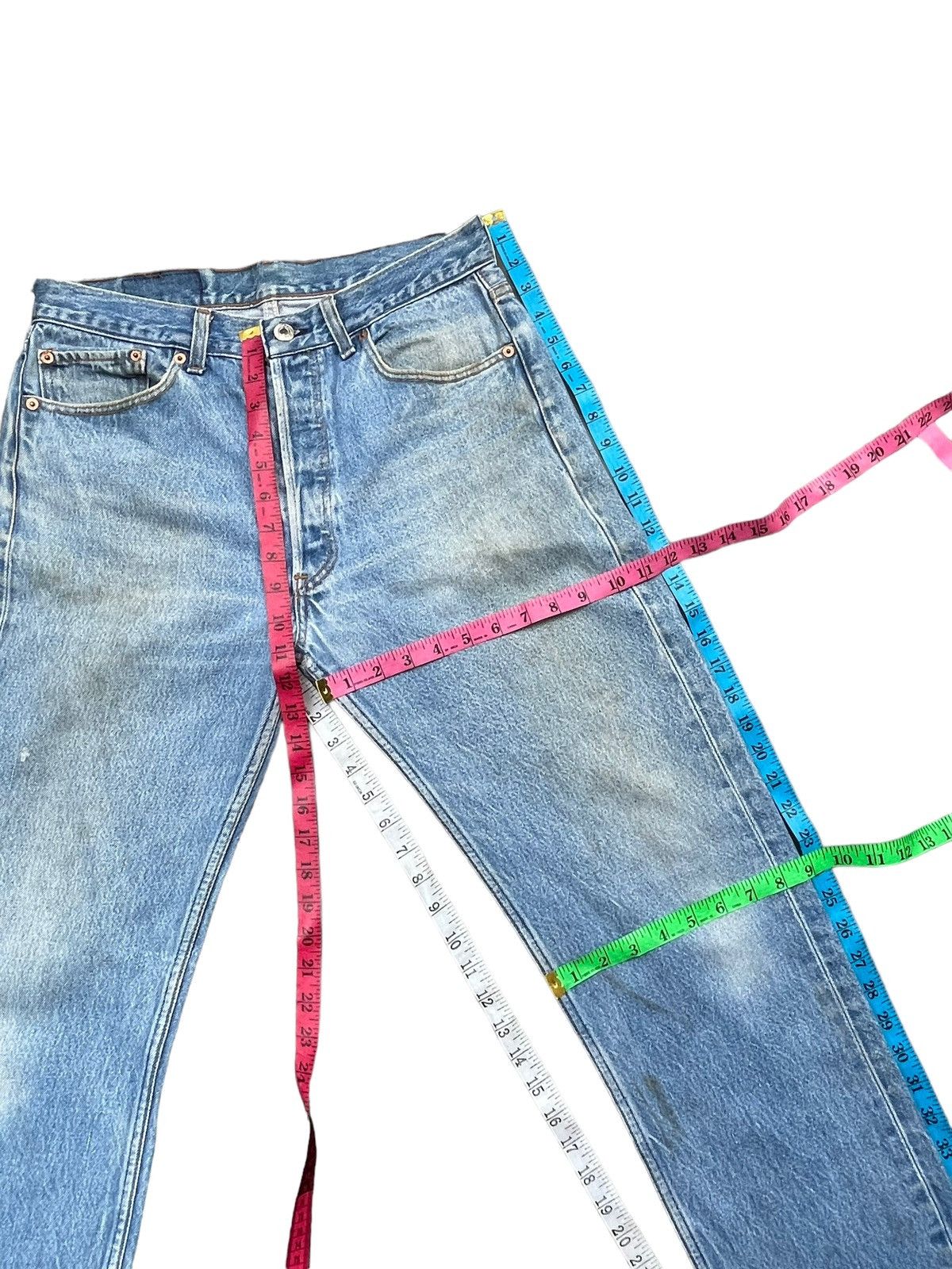 Levi's × Vintage Vintage 1993 Levis 501XX e Faded Denim Size US 31 - 25 Thumbnail