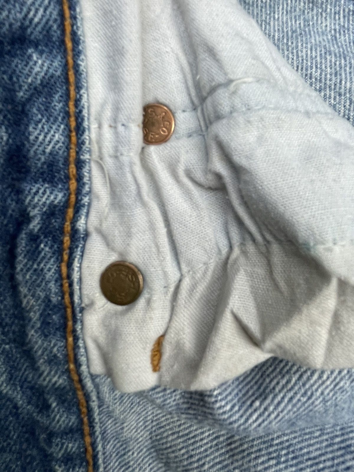 Levi's × Vintage Vintage 1993 Levis 501XX e Faded Denim Size US 31 - 17 Thumbnail