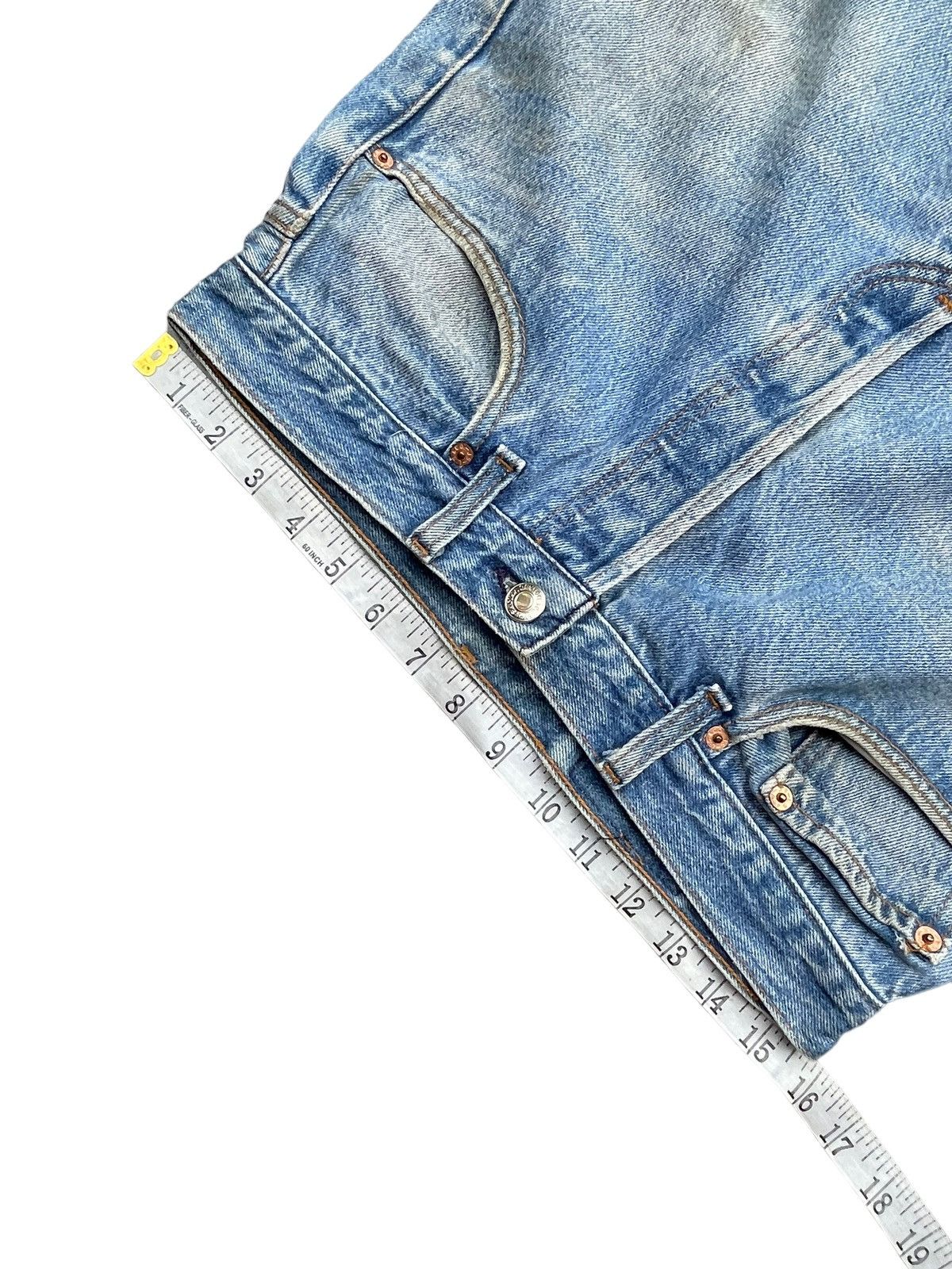 Levi's × Vintage Vintage 1993 Levis 501XX e Faded Denim Size US 31 - 22 Thumbnail