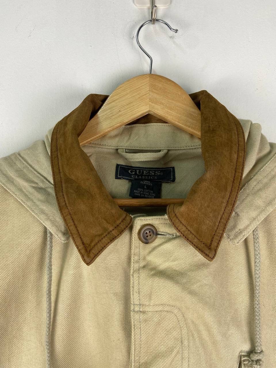 Georges Marciano × Guess × Vintage Vintage Guess Overcoat Denim Jacket Classic Fit Size US L / EU 52-54 / 3 - 2 Thumbnail