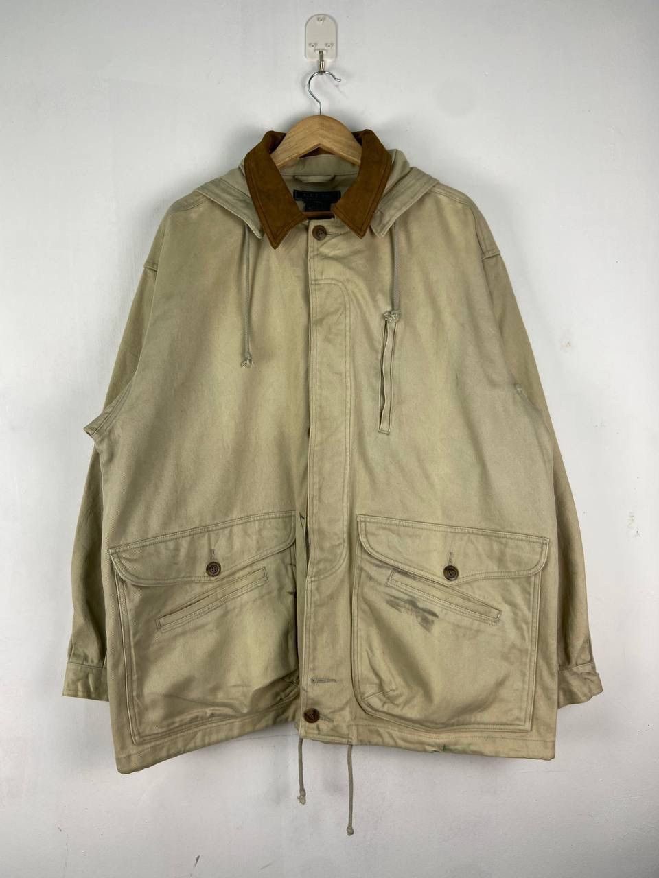 Georges Marciano × Guess × Vintage Vintage Guess Overcoat Denim Jacket Classic Fit Size US L / EU 52-54 / 3 - 1 Thumbnail