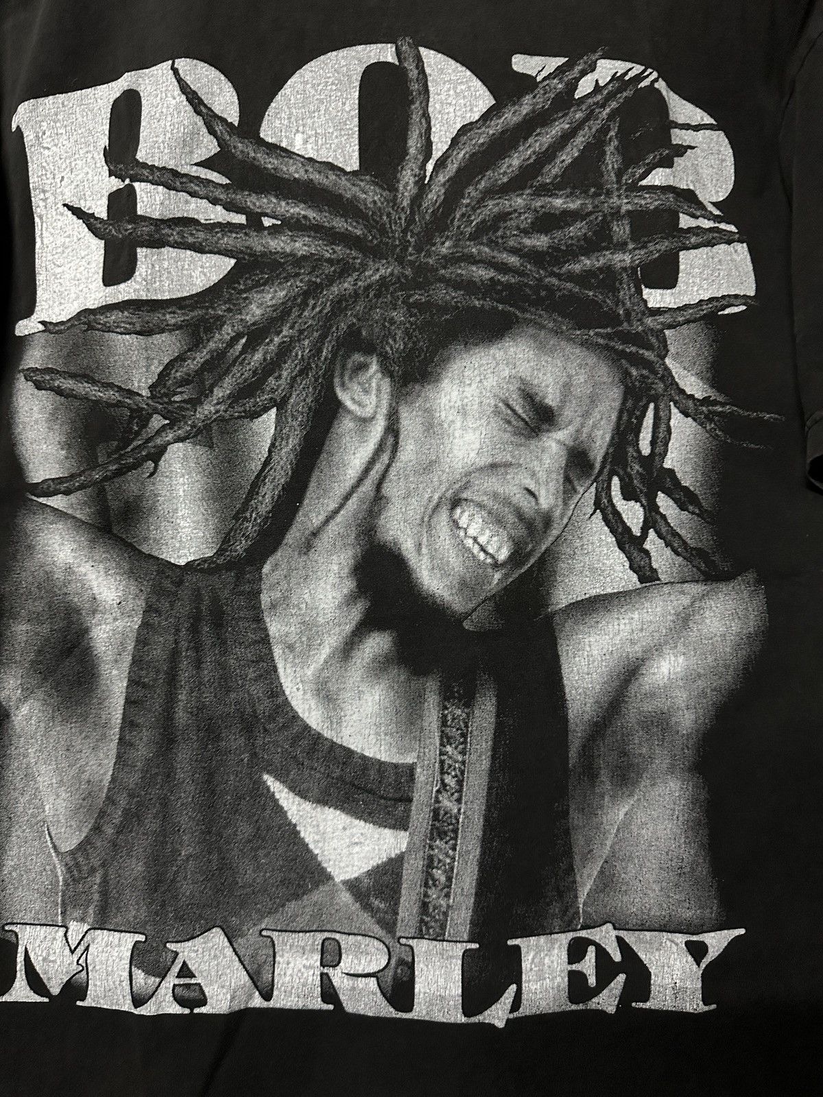 Band Tees × Rap Tees × Vintage Vintage Bob Marley Rastaman Bootleg Faded Tee Size US L / EU 52-54 / 3 - 12 Thumbnail