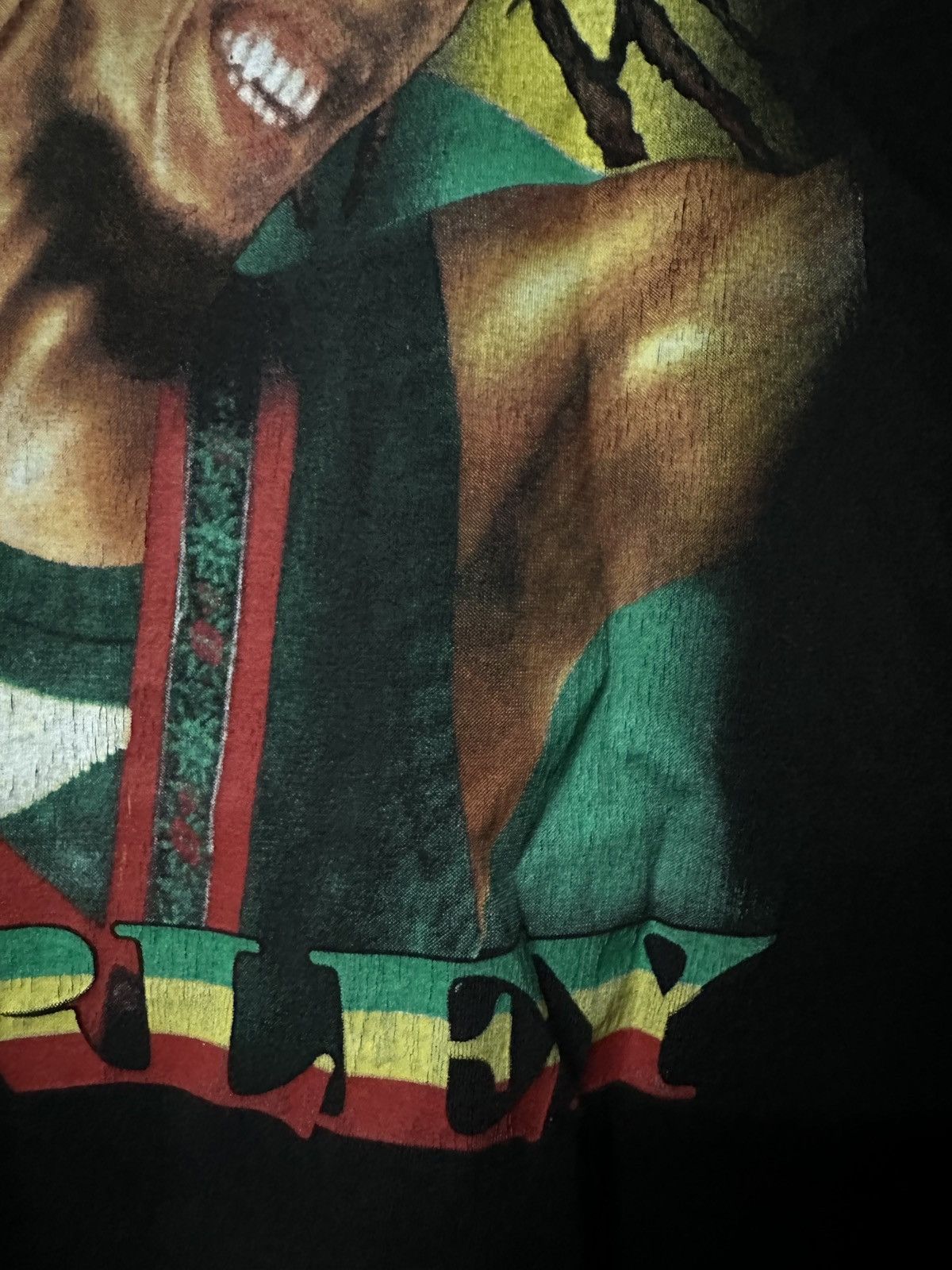 Band Tees × Rap Tees × Vintage Vintage Bob Marley Rastaman Bootleg Faded Tee Size US L / EU 52-54 / 3 - 6 Thumbnail