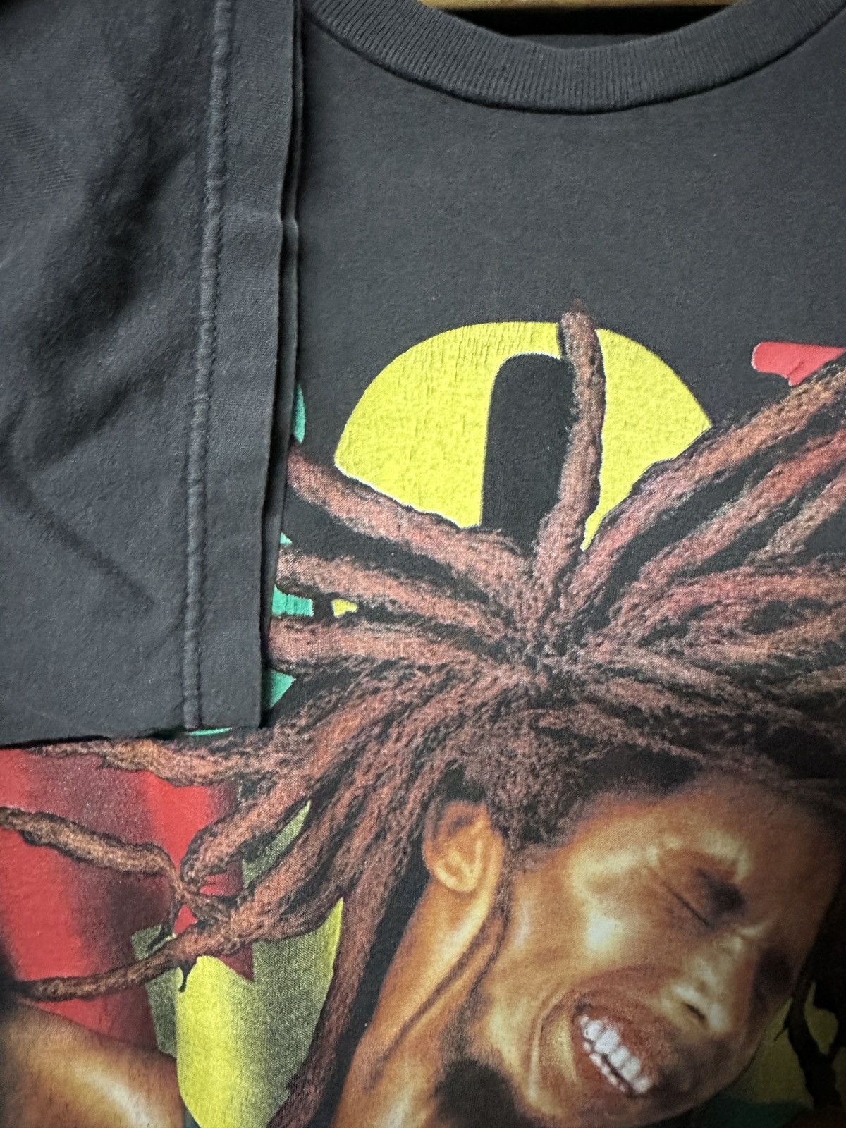Band Tees × Rap Tees × Vintage Vintage Bob Marley Rastaman Bootleg Faded Tee Size US L / EU 52-54 / 3 - 10 Thumbnail