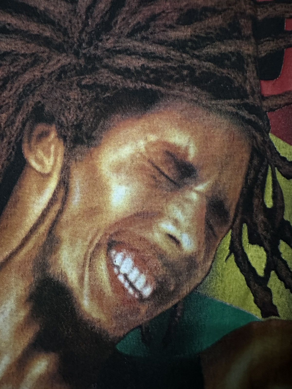 Band Tees × Rap Tees × Vintage Vintage Bob Marley Rastaman Bootleg Faded Tee Size US L / EU 52-54 / 3 - 3 Thumbnail
