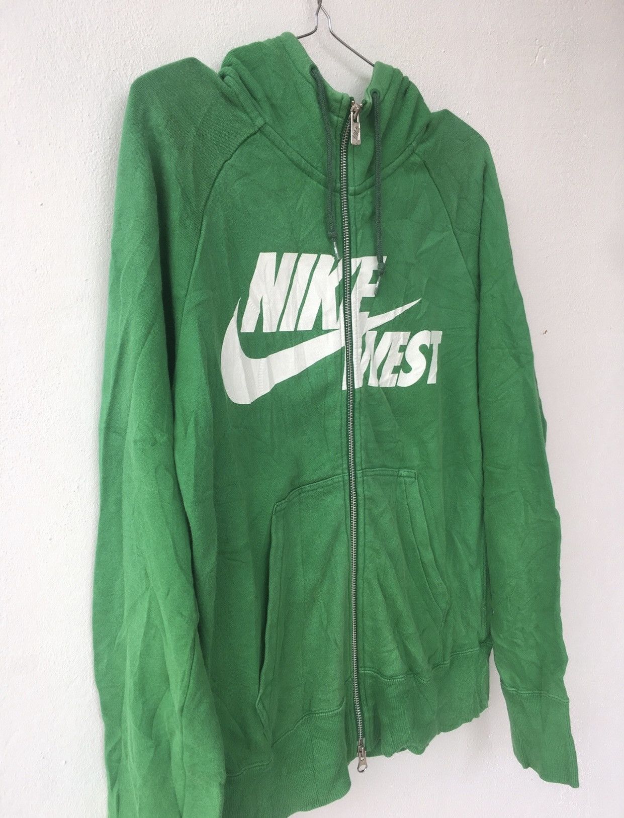 Nike Vintage Rare Nike West Swoosh Zip up Hoodie Size US M / EU 48-50 / 2 - 2 Thumbnail