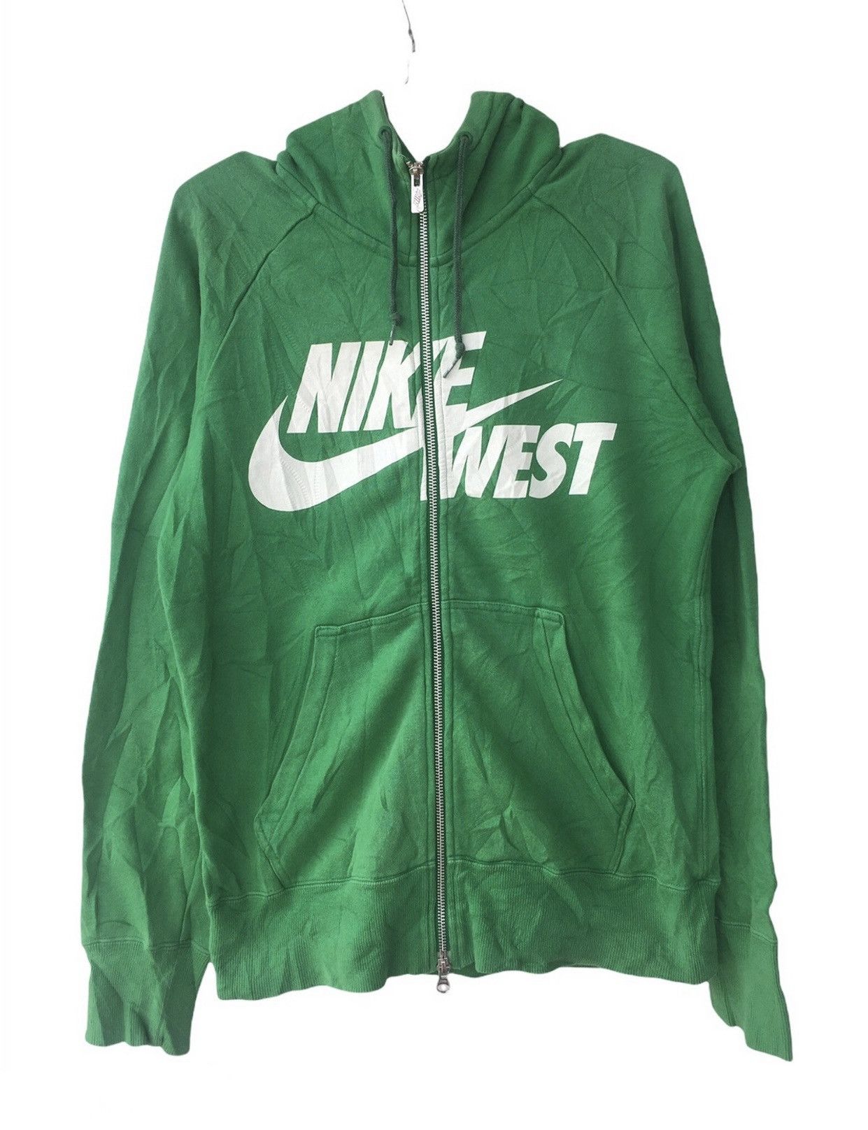 Nike Vintage Rare Nike West Swoosh Zip up Hoodie Size US M / EU 48-50 / 2 - 1 Thumbnail