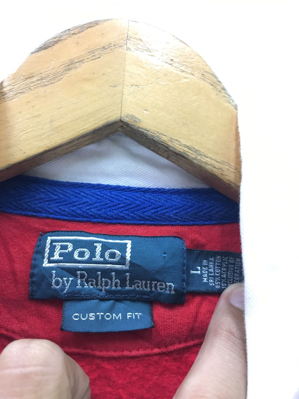 Polo Ralph Lauren × Vintage Vintage Polo RalphLauren Small Pony Long Sleeve Rugby Shirt Size US L / EU 52-54 / 3 - 7 Thumbnail