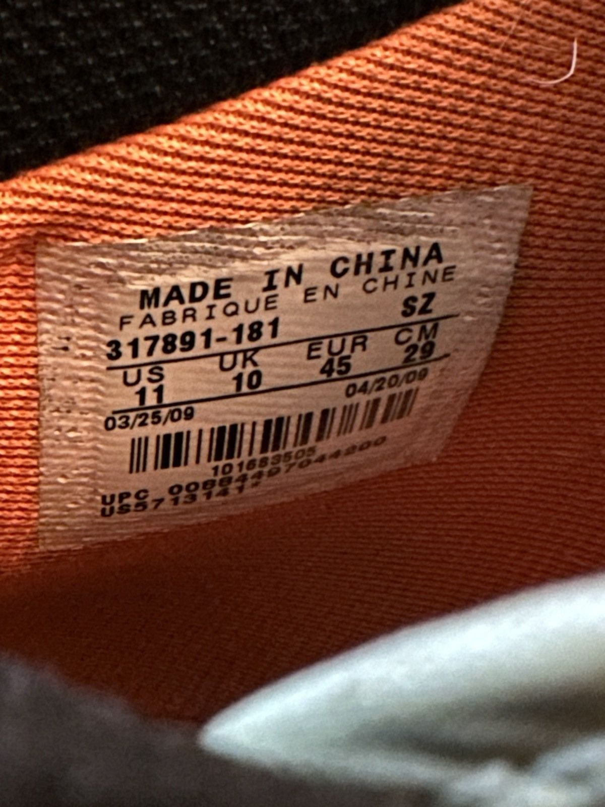Vintage Nike Dunk High Premium 2009 Sail/Total Orange Black Size US 11 / EU 44 - 4 Thumbnail