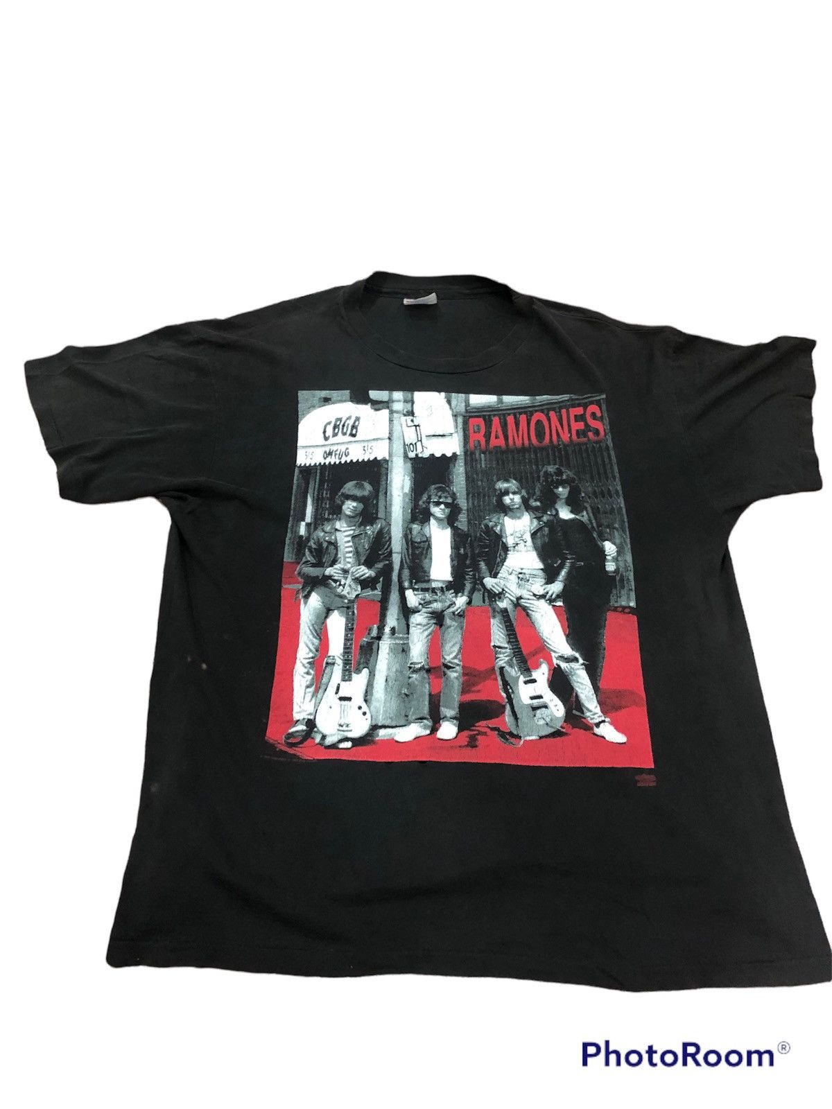 Vintage Vintage ramones cbgb 90s band tees single stich distress | Grailed
