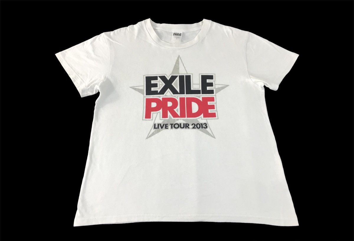 Japanese Brand × Vintage Exiles Tribe Live Tour 2013 Spell Out Logo List Band Tee Size M / US 6-8 / IT 42-44 - 1 Thumbnail
