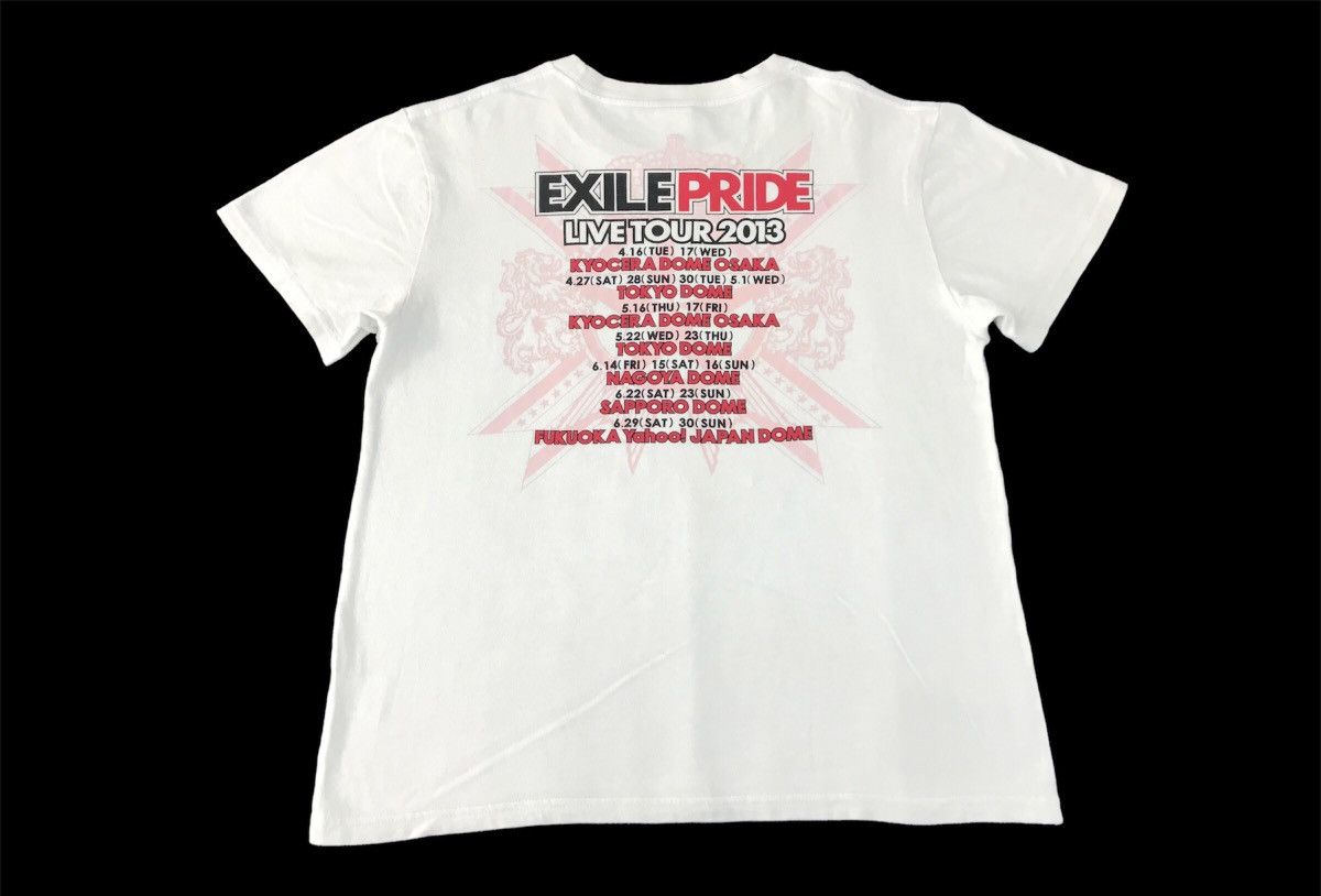 Japanese Brand × Vintage Exiles Tribe Live Tour 2013 Spell Out Logo List Band Tee Size M / US 6-8 / IT 42-44 - 2 Thumbnail