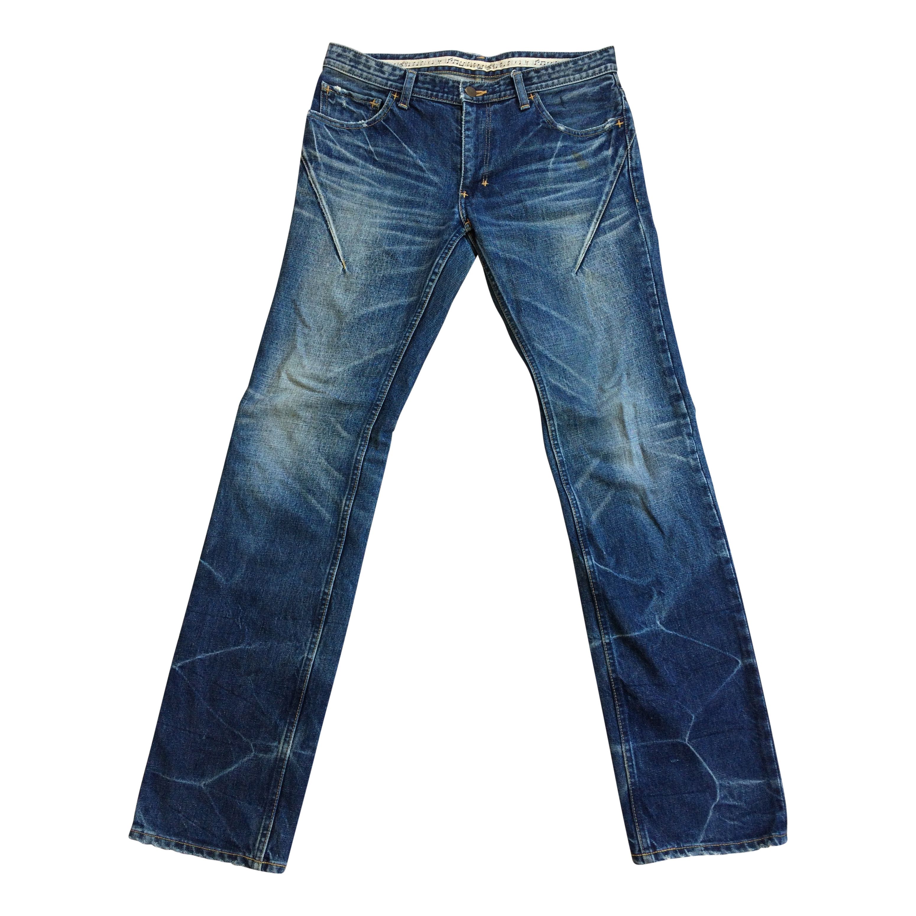 image of Number N Ine Number (N)Ine Distressed Honeycomb Denim, Men's (Size 31)