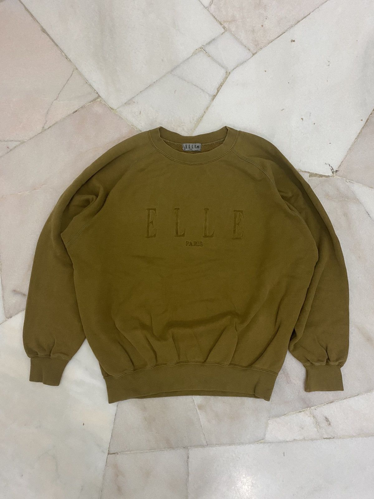 Japanese Brand Elle Paris Big Logo Vintage Sweatshirt Size US M / EU 48-50 / 2 - 2 Thumbnail