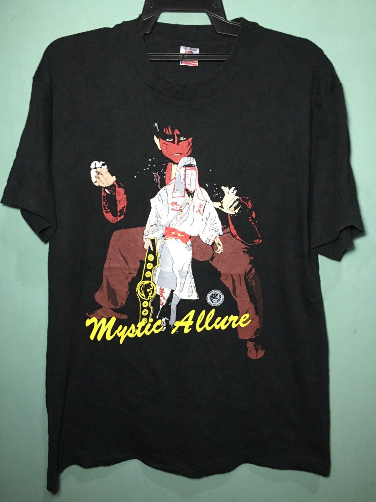 vintage mystic allure japan pro wrestling 90s promotion t