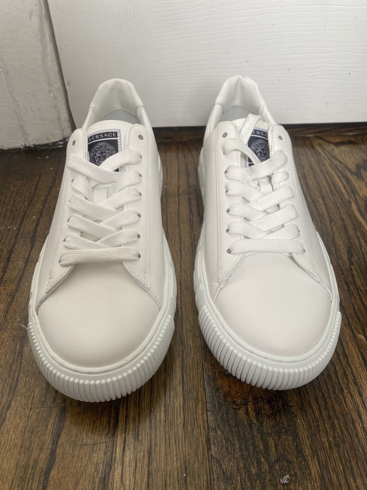 Versace Versace Greca Sneaker - White Size US 7.5 / EU 40-41 - 3 Thumbnail