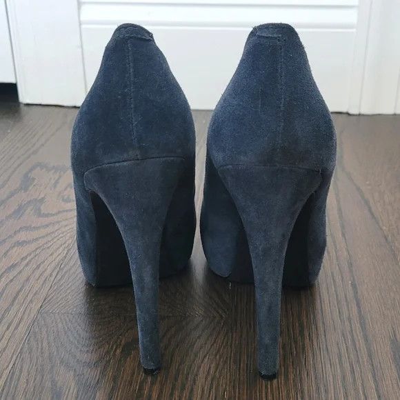 Vacation Kelsi Dagger Brette Suede Platform Almond Toe Stiletto Pumps Size US 9.5 / IT 39.5 - 6 Thumbnail