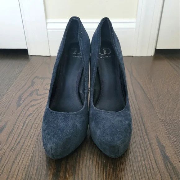Vacation Kelsi Dagger Brette Suede Platform Almond Toe Stiletto Pumps Size US 9.5 / IT 39.5 - 3 Thumbnail