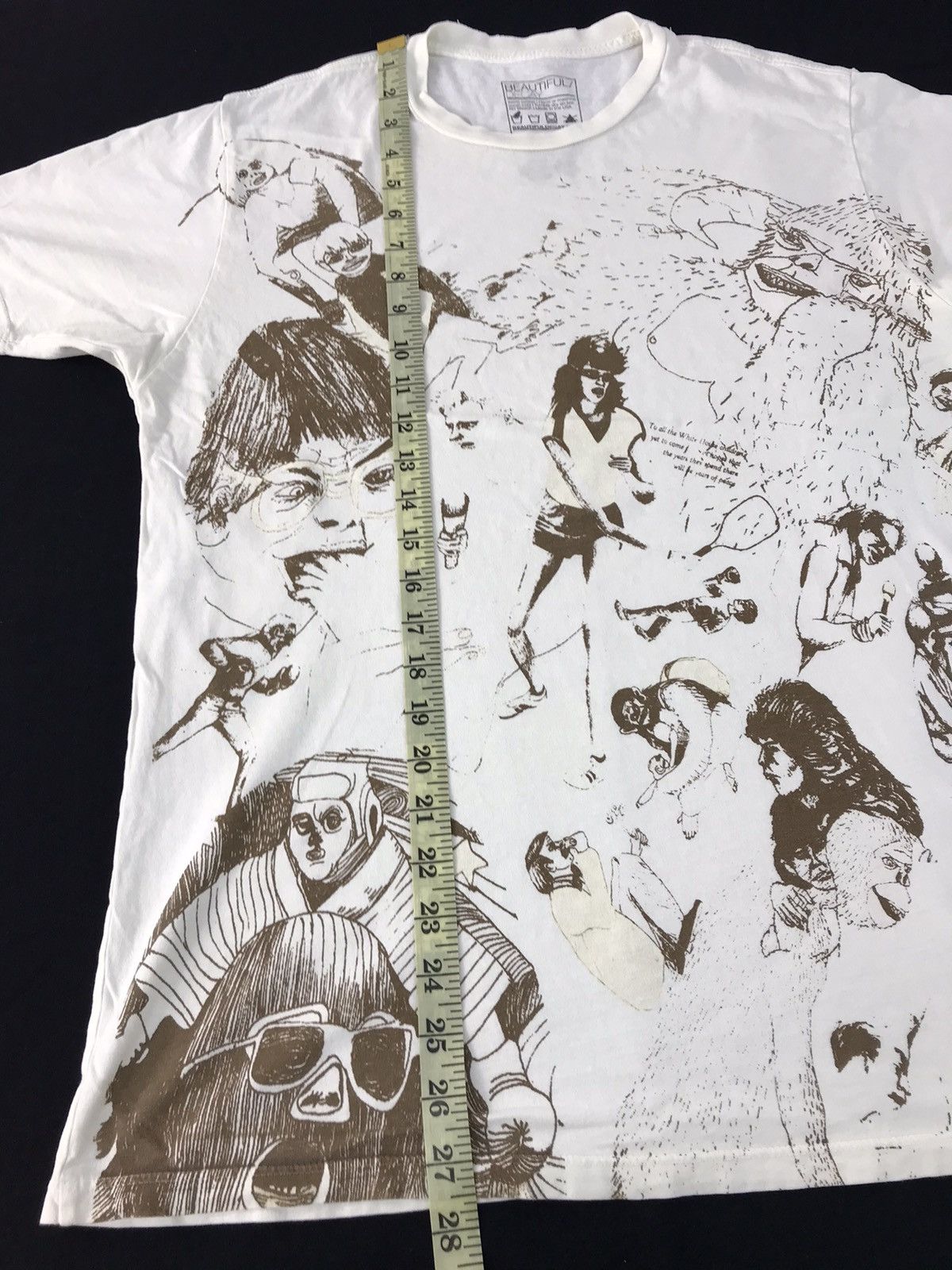 Vintage Beautiful Decay Sketch Pop Art Community Tee K2194j Size US M / EU 48-50 / 2 - 7 Thumbnail