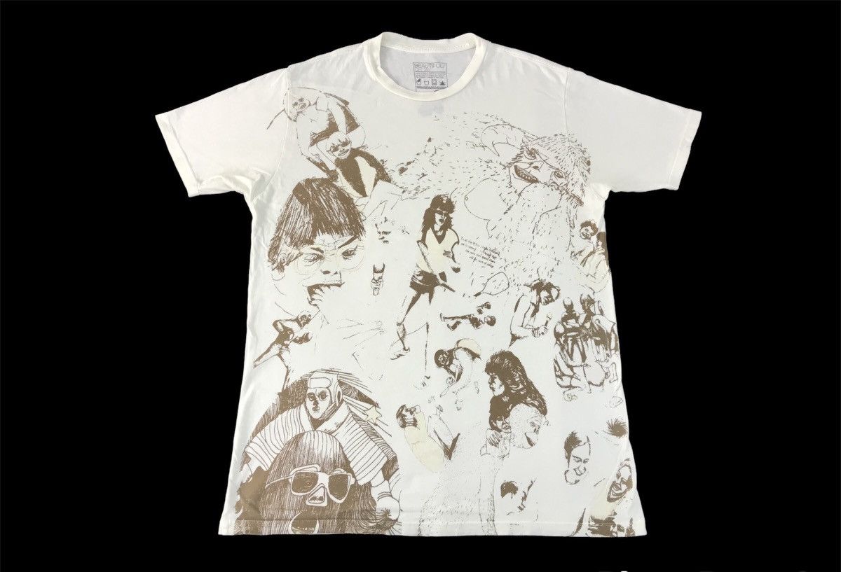 Vintage Beautiful Decay Sketch Pop Art Community Tee K2194j Size US M / EU 48-50 / 2 - 1 Thumbnail