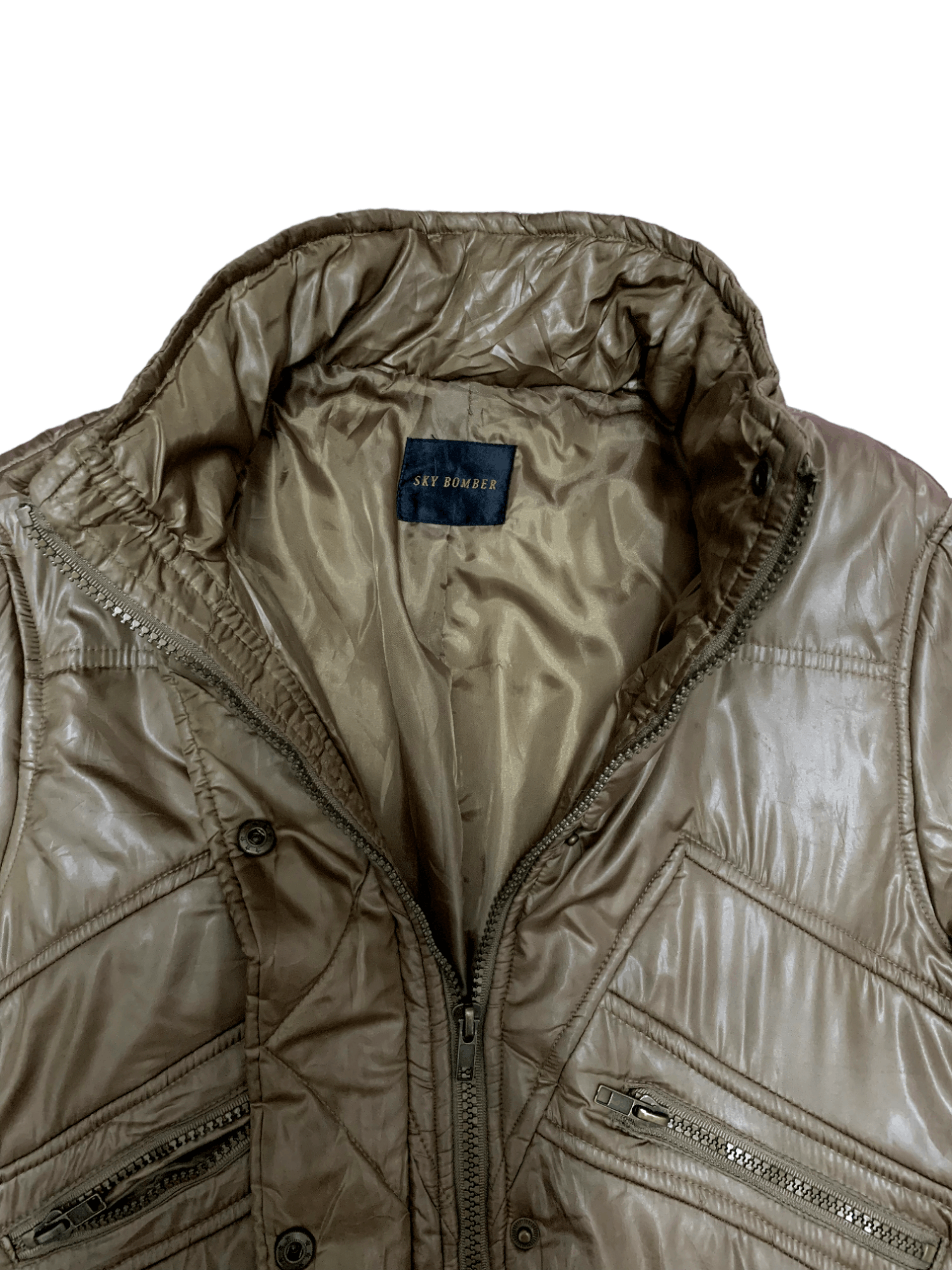 Japanese Brand SALES 🔥 Vintage Japanese Brand Multi Pocket Puffer Jacket Size US M / EU 48-50 / 2 - 6 Thumbnail