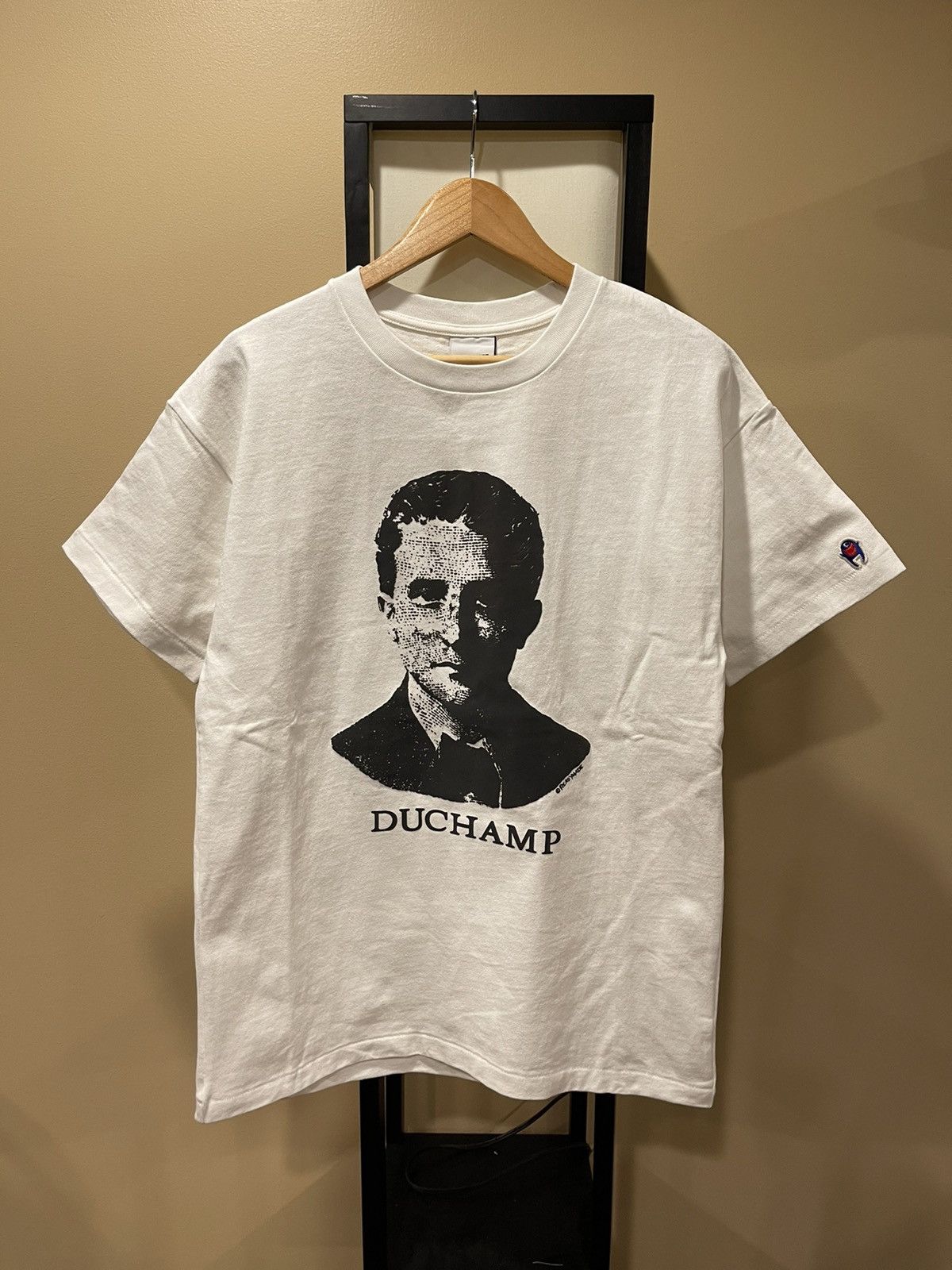 image of Readymade Duchamp I Believe In Artists White T-Shirt, Men's (Size Small)