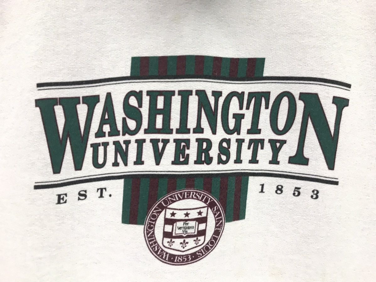 Vintage Vintage Washington University College Sweatshirt Size US L / EU 52-54 / 3 - 3 Thumbnail