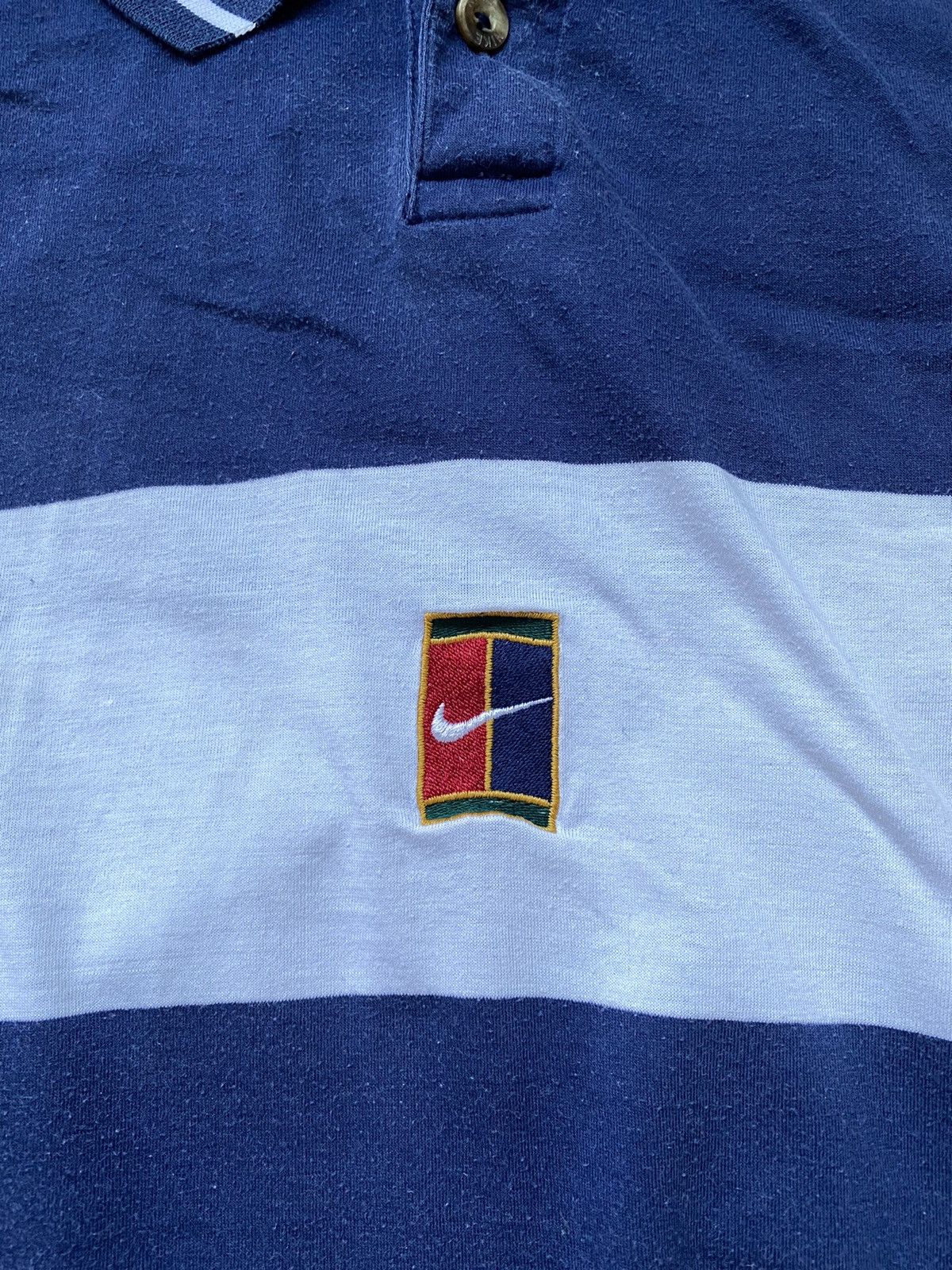 Nike NIKE TN COURT RARE MIDDLE SWOOSH LOGO BUTTON UP POLO Size US M / EU 48-50 / 2 - 3 Thumbnail