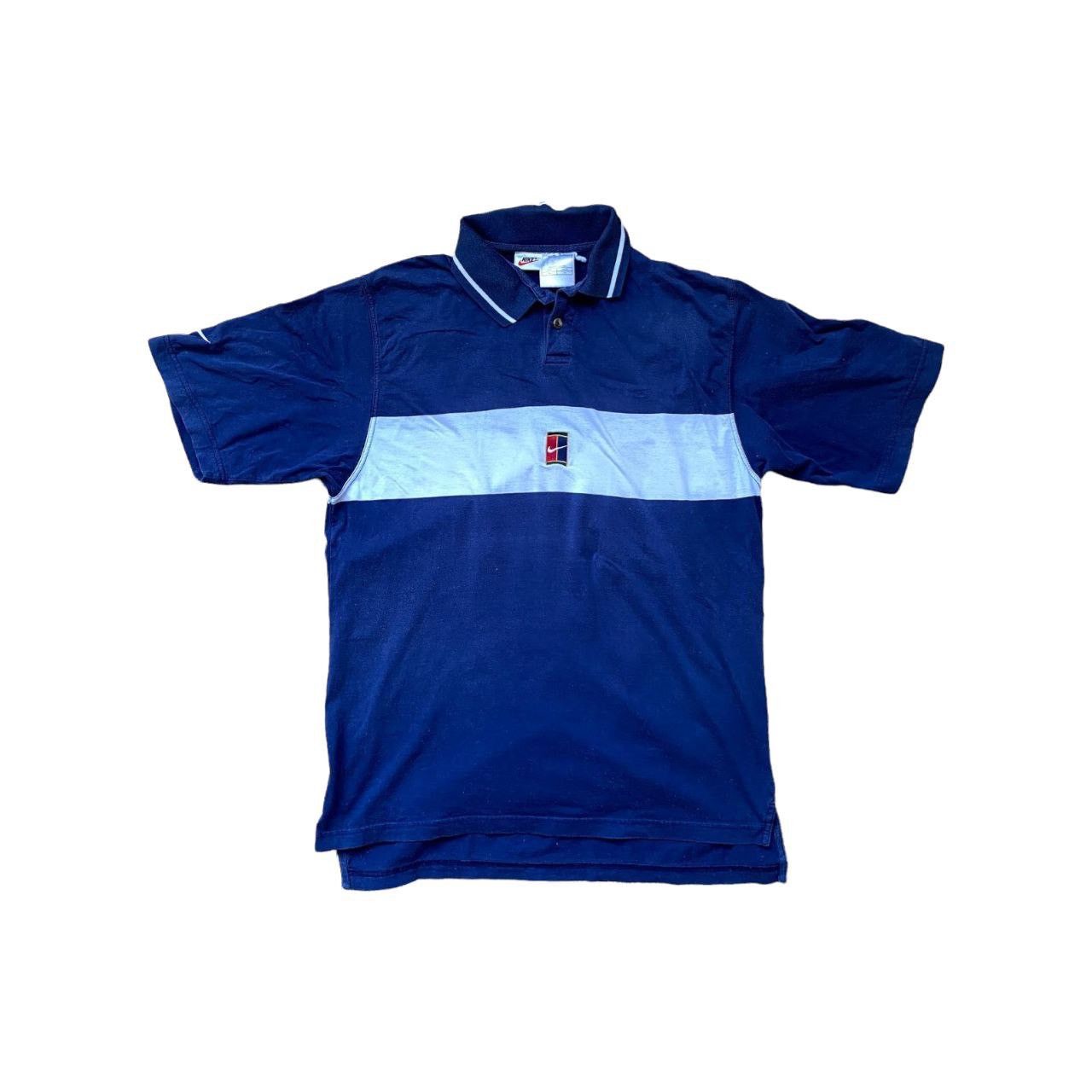 Nike NIKE TN COURT RARE MIDDLE SWOOSH LOGO BUTTON UP POLO Size US M / EU 48-50 / 2 - 1 Thumbnail