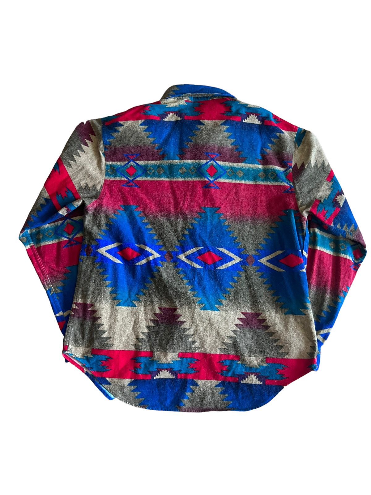 Vintage × Woolrich Woolen Mills Vintage Navajo Pattern Woolrich Button Up Shirt Made In USA Size US XL / EU 56 / 4 - 8 Thumbnail