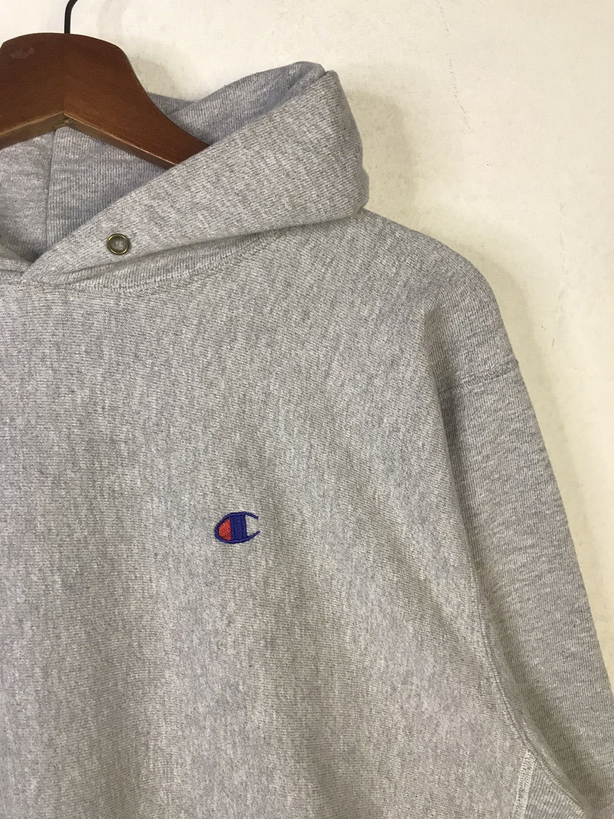 Champion × Vintage OG 1990s Reverse Weave Silver Hoodie Size US XL / EU 56 / 4 - 3 Thumbnail