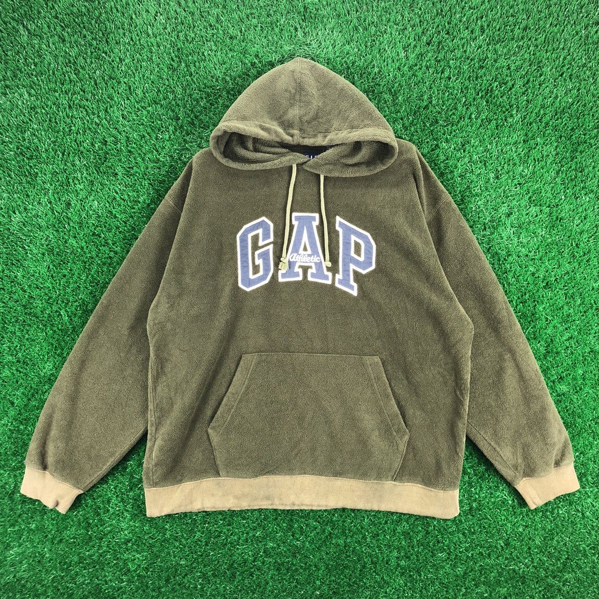 Gap Vintage GAP Athletic OG Pullover Fleece Sweater Hoodie Size US XXL / EU 58 / 5 - 1 Thumbnail