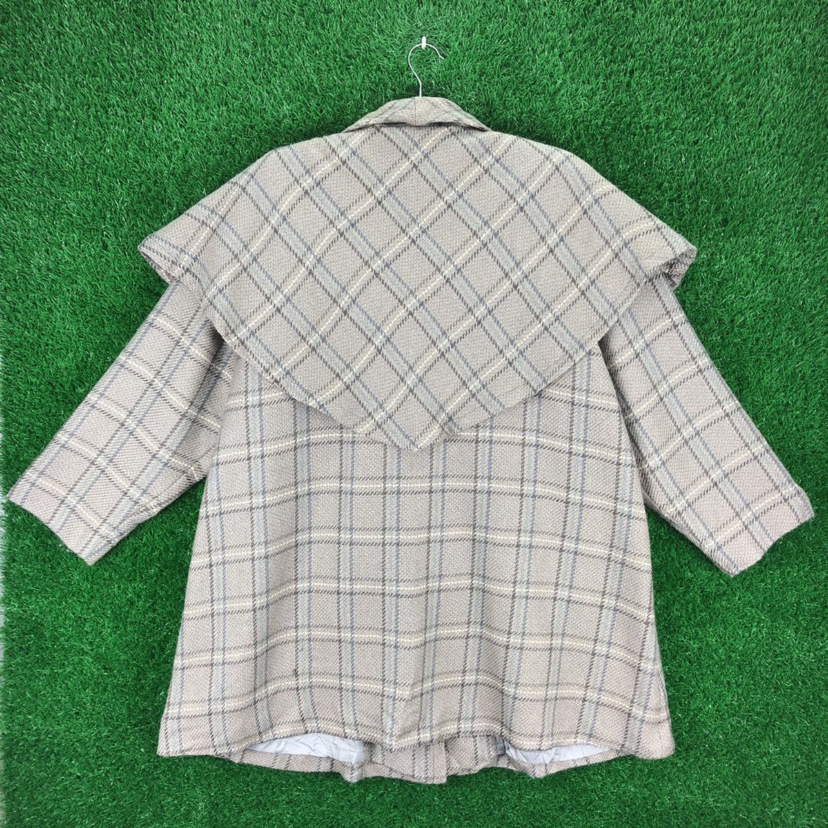 Christian Audigier Vintage Christian Aujard Paris Jacket Big Collar Checkered Size L / US 10 / IT 46 - 5 Thumbnail