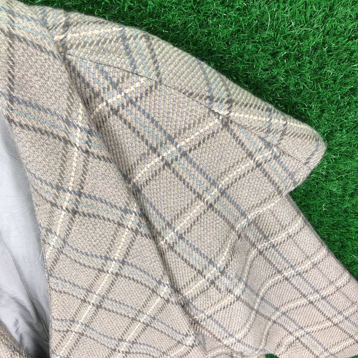 Christian Audigier Vintage Christian Aujard Paris Jacket Big Collar Checkered Size L / US 10 / IT 46 - 9 Thumbnail