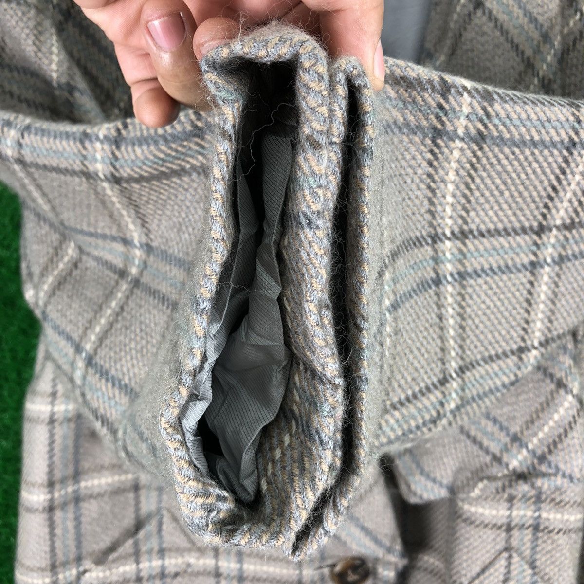 Christian Audigier Vintage Christian Aujard Paris Jacket Big Collar Checkered Size L / US 10 / IT 46 - 11 Thumbnail