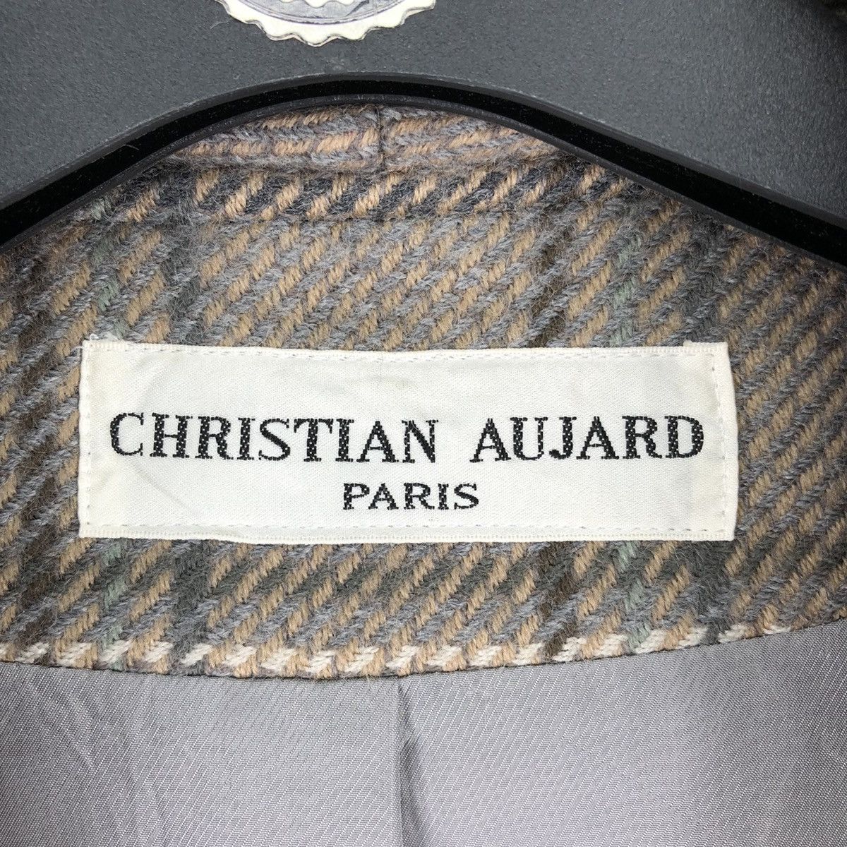 Christian Audigier Vintage Christian Aujard Paris Jacket Big Collar Checkered Size L / US 10 / IT 46 - 13 Thumbnail