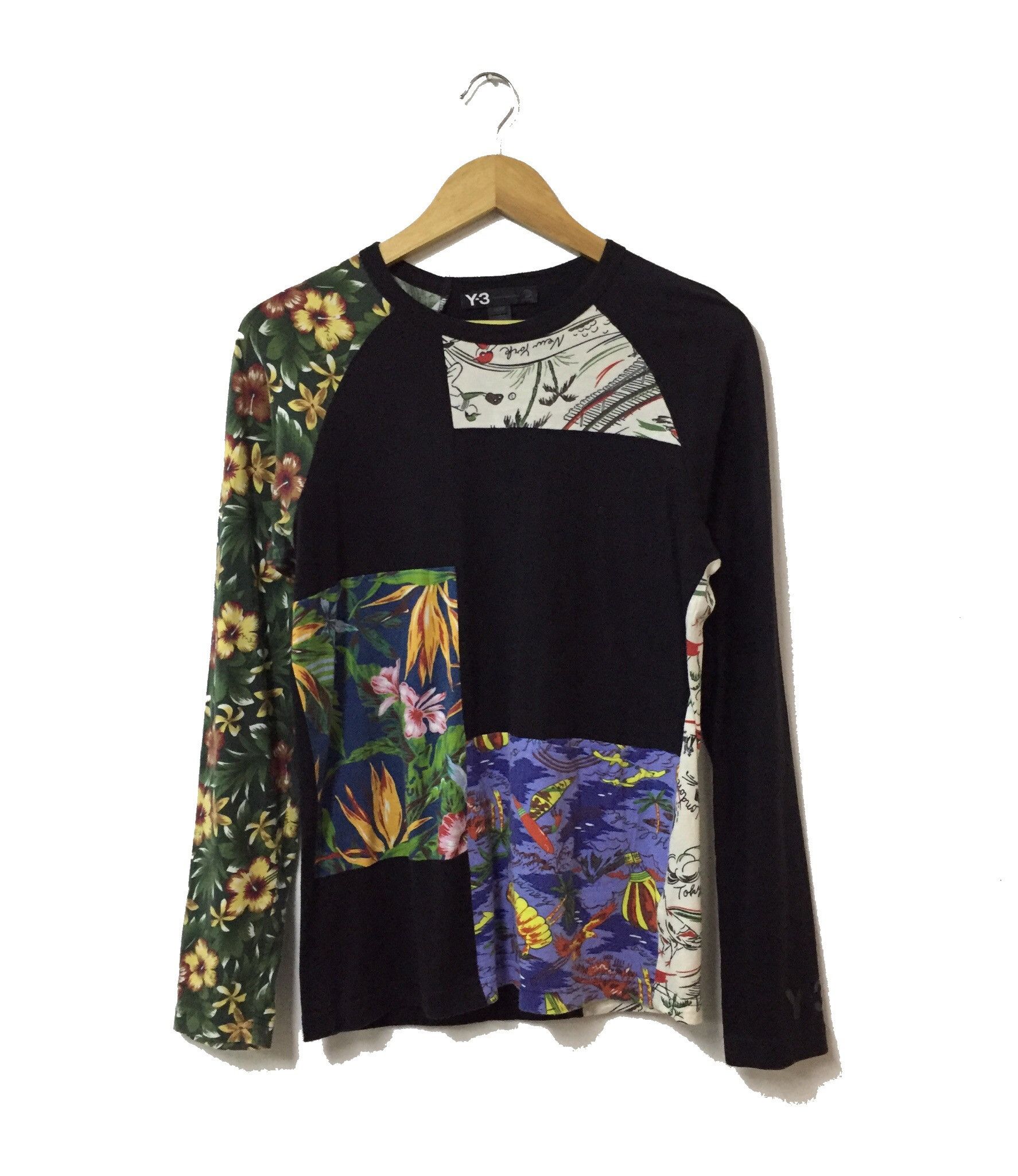 Yohji Yamamoto ADIDAS X YOHJI YAMAMOTO Y-3 PATCHWORK DESIGN TSHIRT Size XS / US 0-2 / IT 36-38 - 1 Thumbnail