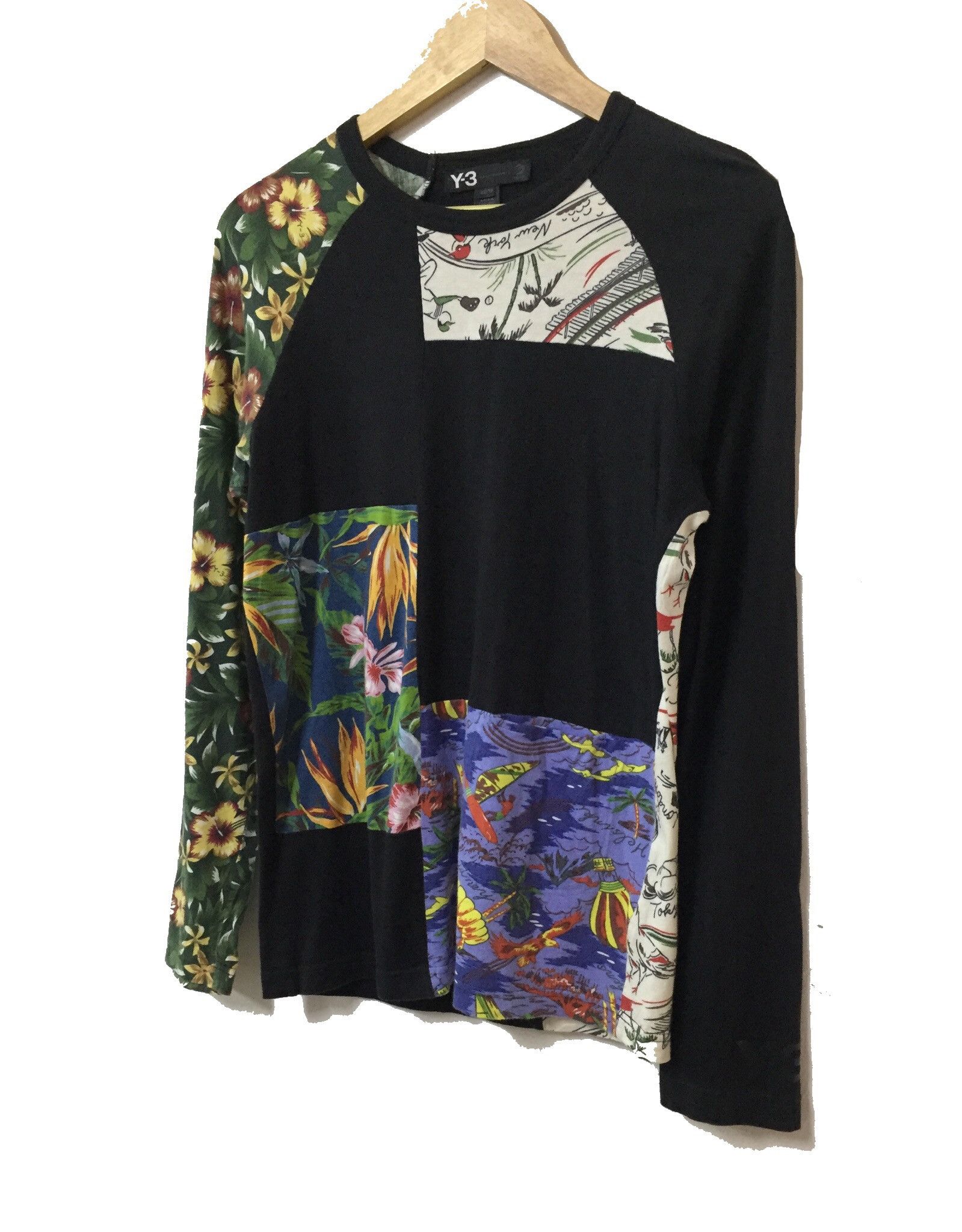 Yohji Yamamoto ADIDAS X YOHJI YAMAMOTO Y-3 PATCHWORK DESIGN TSHIRT Size XS / US 0-2 / IT 36-38 - 2 Thumbnail