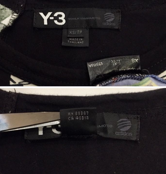 Yohji Yamamoto ADIDAS X YOHJI YAMAMOTO Y-3 PATCHWORK DESIGN TSHIRT Size XS / US 0-2 / IT 36-38 - 4 Thumbnail