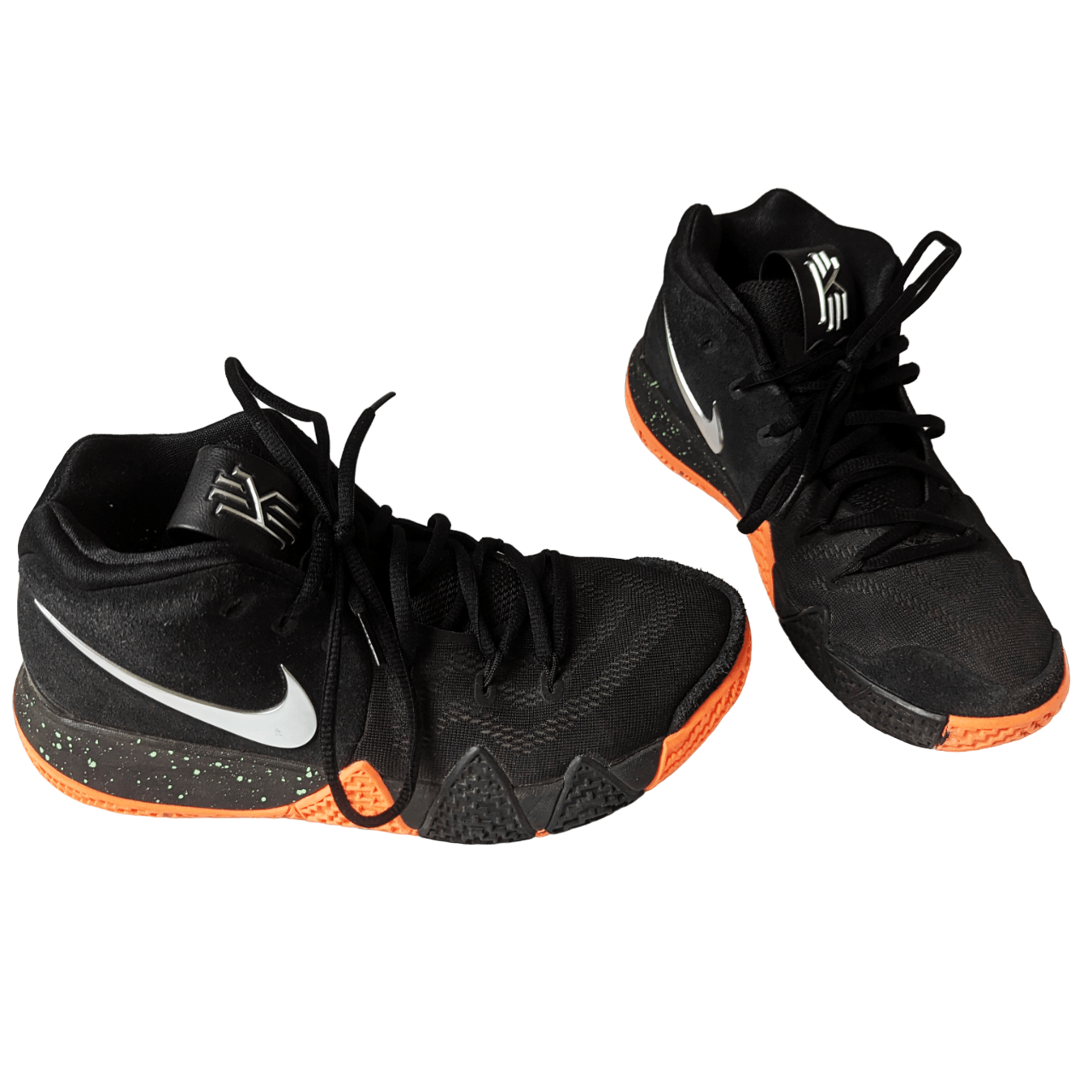 Nike KYRIE 4 Silver Orange Basketball Sneakers Size US 7.5 / EU 40-41 - 4 Thumbnail