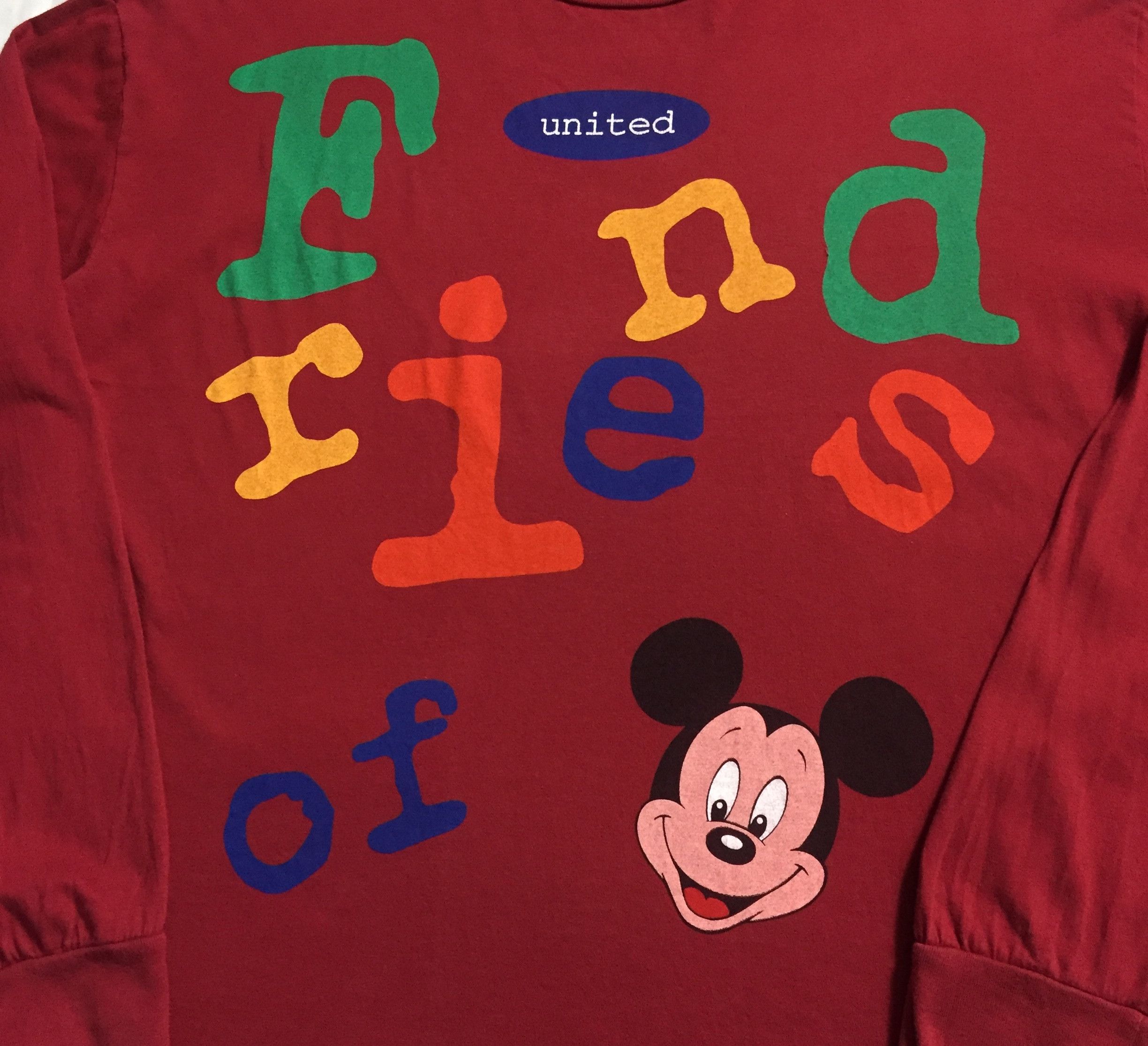 UNITED COLORS BENETTON X MICKEY MOUSE CARTOON DISNEY TSHIRT