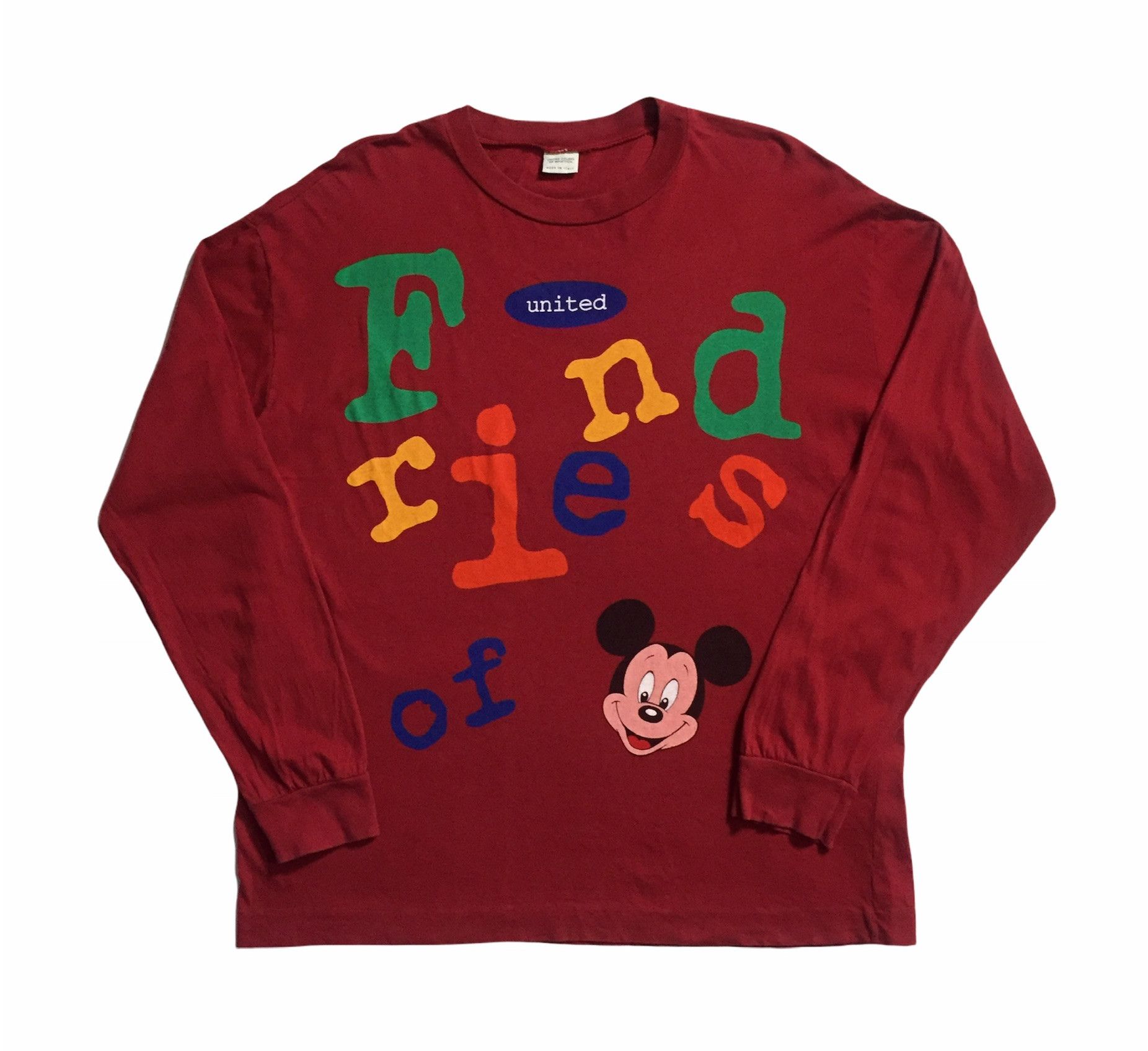 UNITED COLORS BENETTON X MICKEY MOUSE CARTOON DISNEY TSHIRT