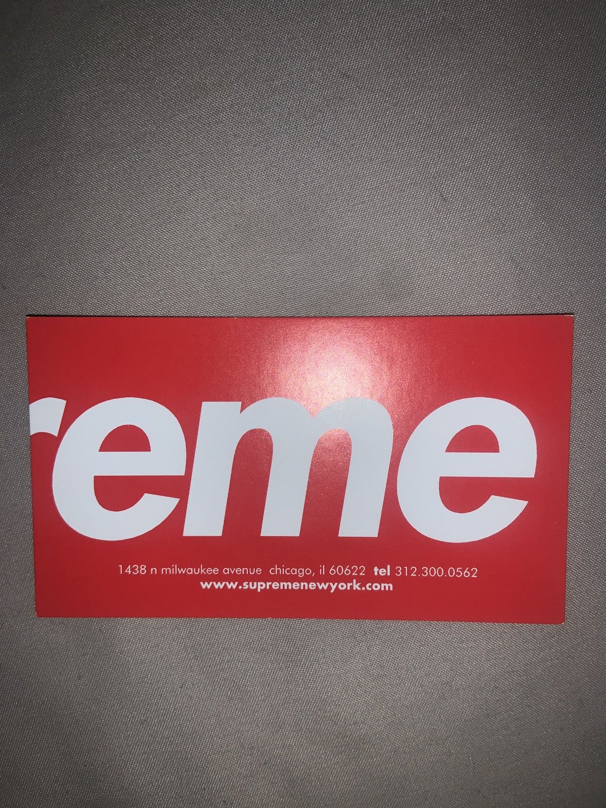 Supreme Supreme Chicago Business Card Size ONE SIZE - 1 Thumbnail