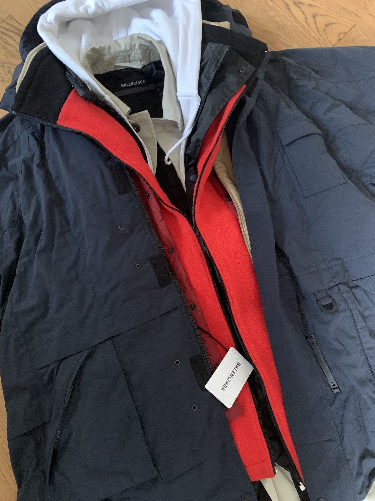 Balenciaga Balenciaga AW18 7-Layer Parka Jacket Size US L / EU 52-54 / 3 - 3 Thumbnail